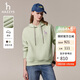 哈吉斯（HAZZYS）女裝 秋季女士衛衣純色活力連帽運動(dòng)休閑風(fēng)套頭衛衣女