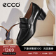 愛(ài)步（ECCO）樂(lè )福鞋女 商務(wù)優(yōu)雅淺口正裝單鞋粗跟高跟鞋女 型塑291903 黑色29190301001 38