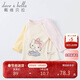 戴維貝拉（DAVE＆BELLA）Hello Kitty聯(lián)名女童T恤兒童上衣嬰兒寶寶童裝春秋裝