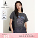 beanpole【新品】濱波 2026年春季女士基礎時(shí)尚舒適休閑短袖T恤 深灰色 L 170/92A