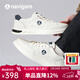 納維凱爾（Navigare）意大利小帆船男士小白鞋2025新款舒適增高休閑鞋時(shí)尚板鞋 白色 40 （順豐速發(fā)）