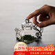 高茗 迷你玻璃小茶壺一人用小容量精致四方綠茶專(zhuān)用功夫茶具 四喜壺 150ml
