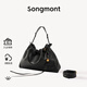 Songmont山下有松百納托特包大容量垃圾袋通勤流浪包【新年禮物】 煙墨黑+煩盡牌包掛小號