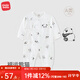 麥拉貝拉中國風(fēng)0-6個(gè)月新生嬰兒衣服春夏秋四季男女寶寶純棉哈衣爬服 如意熊貓B（四季款） 52cm