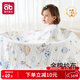 愛(ài)貝迪拉（AIBEDILA）嬰兒浴巾兒童6層抑菌紗布洗澡巾速干超柔毛巾被110*110cm
