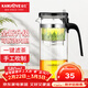 金灶（KAMJOVE）飄逸杯耐熱玻璃茶具過(guò)濾花茶杯 按壓式可拆卸內膽 茶水分離泡茶杯 K-212【580ml】
