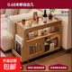 沙發(fā)邊柜可移動(dòng)邊幾客廳置物架小戶(hù)型邊角柜茶水柜小茶幾儲物矮柜 移動(dòng)邊幾【原木色】68*33*50.5CM