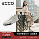 愛(ài)步（ECCO）休閑鞋女 時(shí)尚百搭平底鞋簡(jiǎn)約球鞋板鞋德訓鞋 街頭272833 灰白色/白色27283350153 36