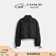 蔻馳（COACH）【禮物】奧萊女士絎縫短夾克 黑色 XS