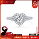 QUEENSUN18K金培育鉆石愛(ài)心形圍鑲鉆戒1克拉冠軍同款求婚訂婚結婚鉑金戒指 定制選項 非請勿拍 8號圈