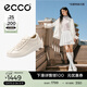 愛(ài)步（ECCO）休閑鞋女 時(shí)尚百搭簡(jiǎn)約輕盈牛皮德訓鞋板鞋 柔酷220263 石灰色22026301378 38