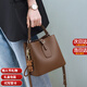 紀詩(shī)哲輕奢品牌包包女包女士單肩包2025年斜挎水桶包送女友老婆生日禮物 咖色 情人節禮物新年禮物