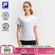 FILA斐樂(lè )官方短袖T恤女2025夏季防曬抗菌健身圓領(lǐng)OPTIMA-COTTON功能T