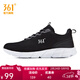 361°361度男鞋春夏季新款跑步鞋網(wǎng)面休閑運動(dòng)鞋 烏黑色/361度白 42
