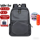 Walker Shop【2026年新款】雙肩包男書(shū)包大容量防潑水商務(wù)電腦旅行背包男17寸 灰色大號 30*17*48CM【精美禮盒包裝】