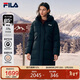 FILA 斐樂(lè )楊冪同款RGB羽絨遠紅外發(fā)熱女子長(cháng)款羽絨服冬季保暖防寒外套