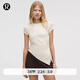 lululemon丨Modal-Silk 女士運動(dòng)莫代爾絲質(zhì)混紡T恤速干 LW3IPLS 淺象牙白 XS