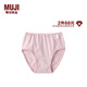 MUJI嬰童 羅紋編織 短褲 兒童內褲 純棉  FF0OIC3A 粉紅色條紋 100 /53A
