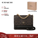 蔻馳（COACH）【品牌直供】女包風(fēng)琴單肩斜挎鏈條包禮物女新年生日禮物 【小號】棕拼黑CW206 IMXAQ