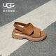 UGG夏季新款女士時(shí)尚舒適純色厚底露趾后跟綁帶款休閑涼鞋1178873 CHE | 栗色 36