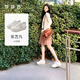 莎莎蘇【明星同款】春夏厚底增高板鞋百搭通勤運動(dòng)休閑鞋女ZA65569-10