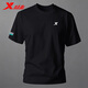 特步（XTEP）短袖tT恤男裝透氣冰絲速干衣2026夏季新款圓領(lǐng)運動(dòng)服薄款男士上衣 正黑色 XL