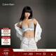 Calvin Klein內衣【明星同款摩登引力帶】女士本命年ck比基尼內褲女 020-椰青灰 1條 S