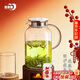 青蘋(píng)果耐熱玻璃水壺1.95升 圍爐煮茶茶水分離冷水壺 大容量涼水壺 