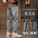東方駱駝（EASTERN CAMEL）牛仔褲男士2025春季新款休閑春季款寬松直筒九分長(cháng)褲潮牌復古褲子 3602黃泥藍 29