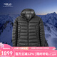 Rab【斷貨王】升級款秋冬男士800蓬輕量保暖鵝絨連帽羽絨服 QDB-81 黑色 重磅新品 M