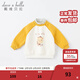 戴維貝拉（DAVE＆BELLA）加絨保暖秋冬兒童衛衣休閑女童套頭衫男童衣服幼童上衣寶寶打底衫 黃色-N 100 cm（建議身高90-100cm）