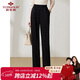 俞兆林中老年女裝春秋長(cháng)褲媽媽裝褲子休閑褲女 Y243K2005