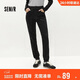 森馬（Semir）森柔|牛仔褲女冬季修身抓毛小腳褲顯瘦休閑潮流長(cháng)褲103724124010