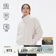 KOLON SPORT/可隆抓絨夾克 女子戶(hù)外運動(dòng)登山寬松保暖透氣冬外套 LKFJ4WN134-CR 米白 L 170/92A