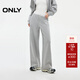 ONLY2025秋季新款撞色腰頭設計直筒褲長(cháng)褲休閑褲女|12531D007 G47 淺花灰色 L