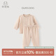 乖奇熊男女寶寶內衣套裝夏季薄款春秋長(cháng)袖居家服嬰幼兒內搭睡衣空調服