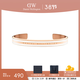 丹尼爾惠靈頓（DanielWellington）【新年禮物】dw手鐲 雙色手環(huán) 情侶手鐲時(shí)尚飾品 綢緞白-中號DW00400067