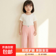 兒童防蚊褲夏季新款寶寶薄款褲子男童長(cháng)褲韓版女童透氣童褲 FWK08-胭脂粉 130 cm