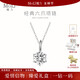MoLi18K金人工培育鉆石項鏈女一克拉50分六爪鎖骨鏈鉑金人造合成吊墜 18k金墜+銀鏈/培育D/VVS/3EX/GRC證書(shū)禮盒 30分優(yōu)品鉆