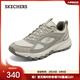 斯凱奇（Skechers）男鞋復古戶(hù)外鞋徒步鞋輕質(zhì)舒適緩震城市戶(hù)外運動(dòng)休閑鞋237631 自然色/灰色/NTGY 39.5