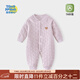 童戀初心寶寶保暖連體衣秋冬款新生兒夾棉哈衣爬服男女?huà)胗變杭雍窦兠薅b