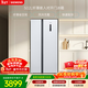 西門(mén)子（SIEMENS）502L對開(kāi)門(mén)冰箱 變頻 風(fēng)冷無(wú)霜 大容量 長(cháng)效保鮮 超薄嵌入式 白 KA50NE20TI