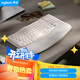 羅技（Logitech）Wave Keys波浪鍵盤(pán) 人體工學(xué)鍵盤(pán) 辦公鍵盤(pán) 無(wú)線(xiàn)藍顏鍵盤(pán) 配備軟墊掌托 3臺設備連接 白色 99鍵
