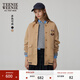 Teenie Weenie小熊秋季簡(jiǎn)約學(xué)院風(fēng)棒球服衛衣開(kāi)衫外套寬松時(shí)尚女裝 卡其色 M (165)