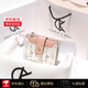 CHARLIE&KELLI品牌 CK輕奢錢(qián)包女款花草印花女士錢(qián)包2026新款零錢(qián)包卡包手拿包 粉色【八倉速發(fā) 品牌禮袋】