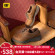 卡特（CAT）休閑皮鞋工裝鞋男鞋26春新品經(jīng)典款男士固特異牛皮休閑增高厚底鞋 淺棕色P721416 41