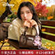 迪士尼（Disney）女士包包2026新款時(shí)尚保齡球包斜挎女包生日三八38女神節禮物女生 棕色-【禮盒】