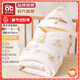 愛(ài)貝迪拉新生兒包被嬰兒防驚跳夏季秋冬四季寶寶抱被睡袋包單嬰幼兒通用 秋冬5~15°C適用（奇跡花園）暖姜系列&加厚