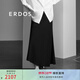 ERDOS 春夏魚(yú)尾裙修身顯瘦老錢(qián)風(fēng)時(shí)尚休閑日常度假風(fēng)女半身裙 黑 L 165/72A
