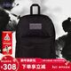 JANSPORT杰斯伯書(shū)包輕便雙肩包男女旅行包簡(jiǎn)約背包電腦包學(xué)生校園 4QUEGP0 黑武士-隔層+側袋-25年
